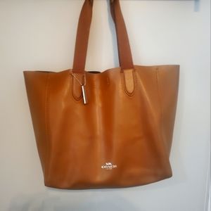 Coach soft leather derby tote